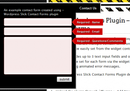 Slick Contact Forms