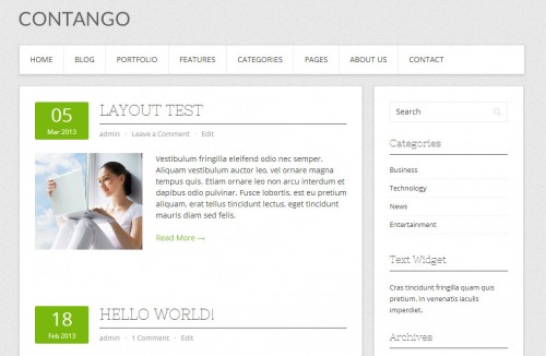 Contango WordPress Theme