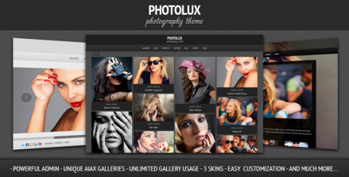 Photolux - Photography Portfolio WP Theme