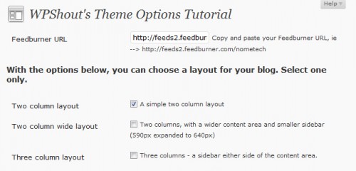 Create An Advanced Theme Options Panel