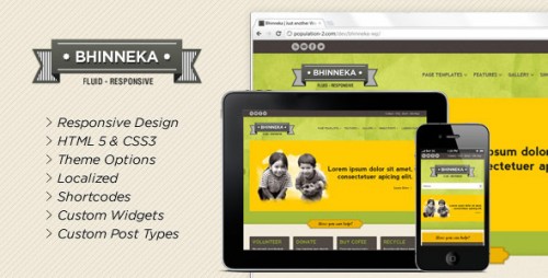 Bhinneka - Responsive WordPress Theme