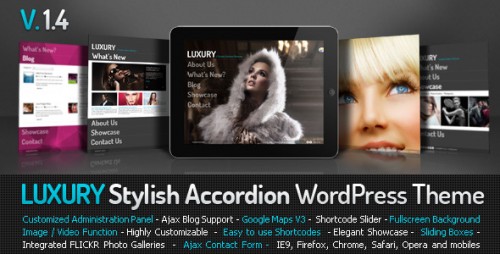 Luxury Stylish Accordion WordPress Theme