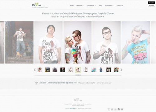 PicTree - Clean Photographer WordPress Theme