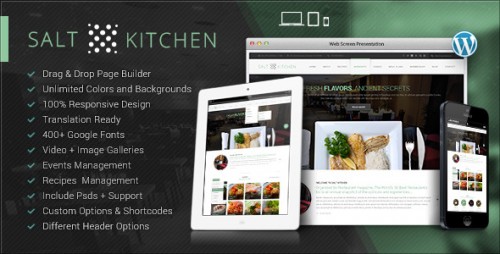 SaltKitchen-Restaurant Food Recipe Theme