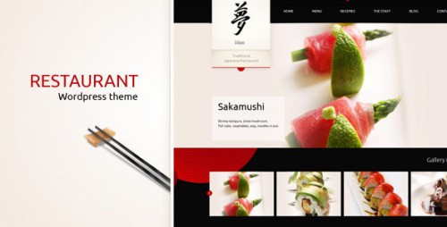 Taste of Japan - Restaurant / Food WordPress Theme