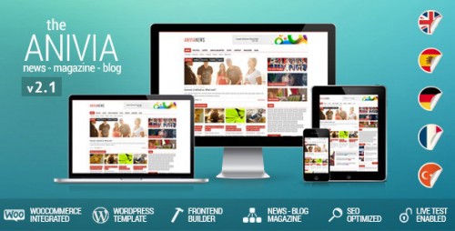 Anivia - News, Magazine, Blog WordPress Templates