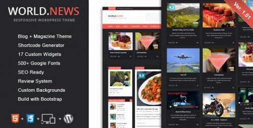 WorldNews - Responsive WordPress Blog\Magazine