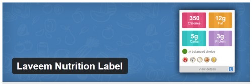 Laveem Nutrition Label