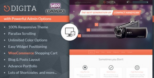 Digita - WooCommerce Parallax Theme