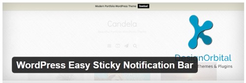 WordPress Easy Sticky Notification Bar