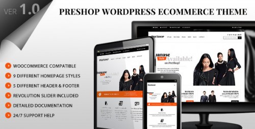 PreShop - Responsive WooCommerce WordPress Theme