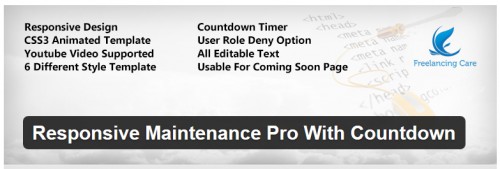 Responsive Maintenance Pro With Countdown
