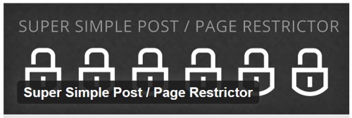 Super Simple Post - Page Restrictor