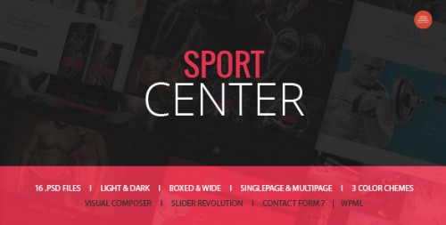 Sport Center - Gym, Yoga & Dance WP Theme