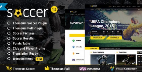 WP Soccer - Sport Team Clubs WordPress Theme