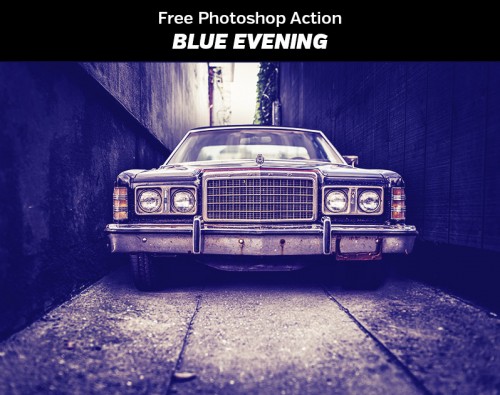 Blue Evening - Free Photoshop Actions