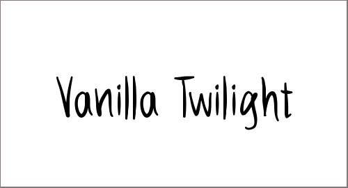 Vanilla Twilight Font
