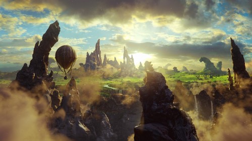 The Great and Powerful Fantasy Cliffs Balloon Sky