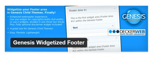 Genesis Widgetized Footer