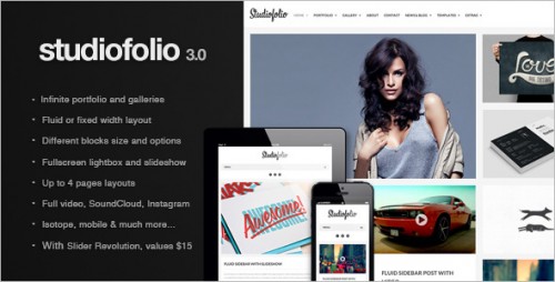 Studiofolio - Versatile Portfolio and Blog Theme