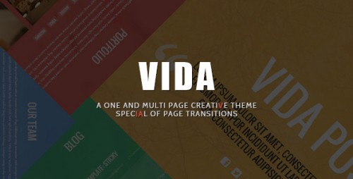 Vida - Responsive Creative WordPress Theme