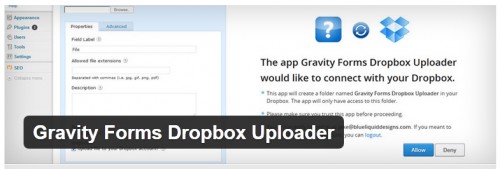 Gravity Forms Dropbox Uploader