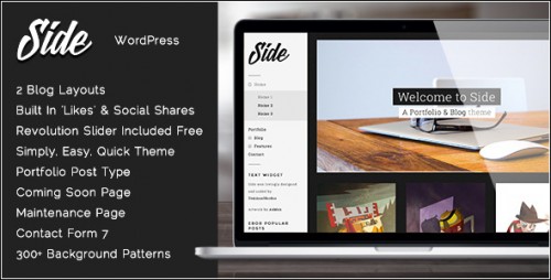 Side - Full Width Creative WordPress Theme