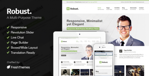Robust - Responsive Multi-Purpose WordPress Theme