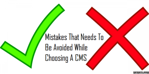 Mistakes in CMS