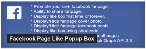 Facebook Page Like Popup Box