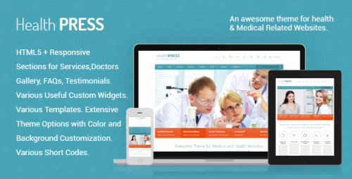 HealthPress - Health and Medical WordPress Theme