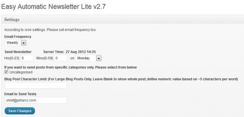 Easy Automatic Newsletter Lite